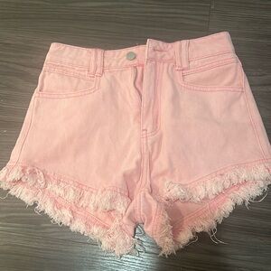 Shein XS pink jean shorts